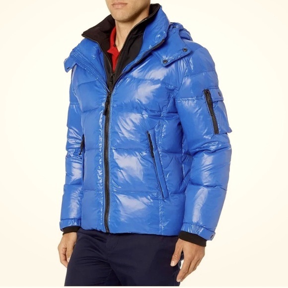 Mens S13 Cobalt Downhill Puffer Jacket - Picture 3 of 16